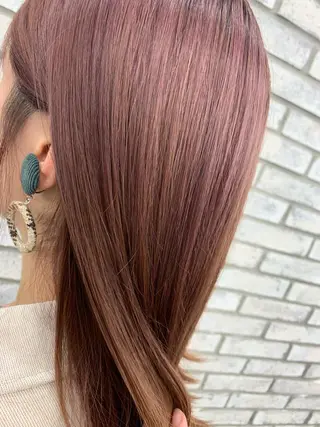 ミディアム カラー レイヤー ハイトーン 暖色⭐︎KANAKOのヘアスタイル