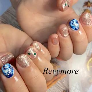 ショート ネイル nail salon Revymoreのネイルデザイン