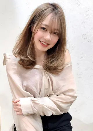セミロング カラー パーマ ヘアアレンジ Londideal 高橋ヒロシのヘアスタイル