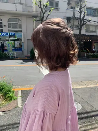 ショート ヘアアレンジ ヘアアレンジ にいた　かづしげのヘアスタイル