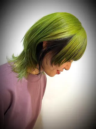 ミディアム カラー 守屋 智紀のヘアスタイル