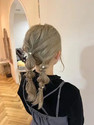 ミディアム ヘアアレンジ 外川 生純美ೀ🌝のヘアスタイル