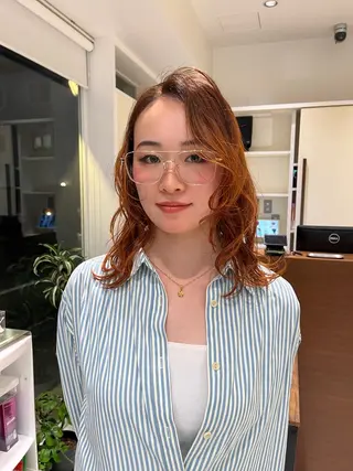 ミディアム 神作 汐里　江古田 /透明感カラー🌿のヘアスタイル