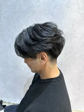 パーマ メンズ 【𝐀𝐬𝐡大森】 石崎竜祐のヘアスタイル