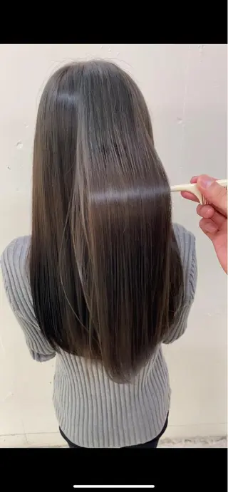 ロング 中顔面短縮 顔まわり新田大翔のヘアスタイル