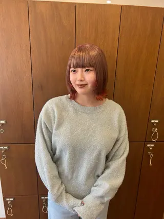 ミディアム カラー 廣瀬 美月のヘアスタイル