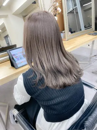 セミロング カラー メンズパーマ メンズ特化ryoのヘアスタイル
