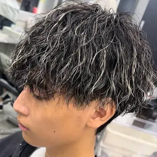 ミディアム カラー ヘアアレンジ メンズ fifth 石川 凪のヘアスタイル
