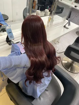 ロング カラー ヘアアレンジ 💗横浜美容室 💗HARUNAのヘアスタイル