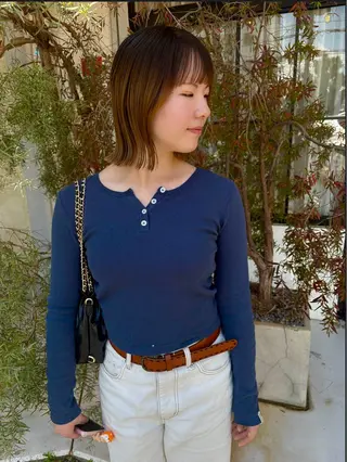ミディアム 和泉市フルール 古賀　薫のヘアスタイル