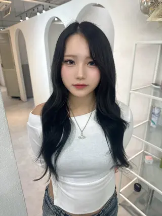 セミロング カラー 🪞個室サロン/韓国 艶髪/keito🪞のヘアスタイル