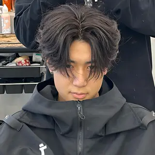 パーマ メンズ Lit.富士 久保田風太のヘアスタイル