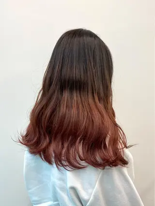 セミロング カラー Unami MIHA☘️*゜のヘアスタイル