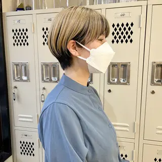 ショート カラー 初めてのショート お任せください✂️のヘアスタイル