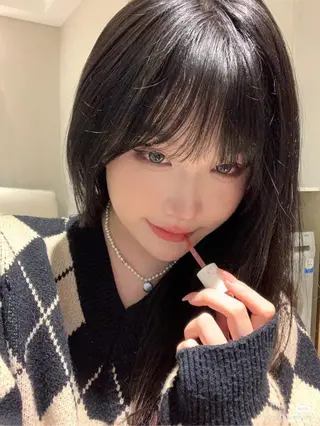 ロング カラー 韓国レイヤー＆ピンク 艶髪🩶maikoのヘアスタイル