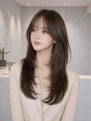 ロング Maya /カラーモデルのヘアスタイル
