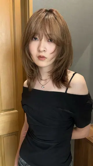 ミディアム くろかわ まいのヘアスタイル