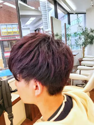 ショート カラー メンズ 長内 大明のヘアスタイル