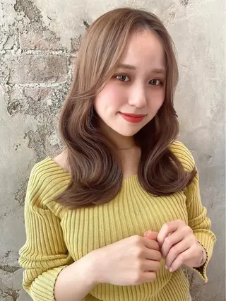 セミロング ヘアアレンジ 🌈小顔似合わせ SHIHO🌈のヘアスタイル