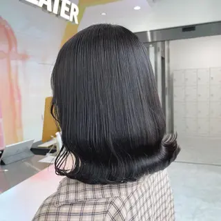 ミディアム カラー ヘアアレンジ 韓国ヘア指名率 No. 1小堀京介のヘアスタイル