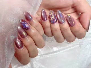 ネイル yume 大人ガーリーネイルのネイルデザイン