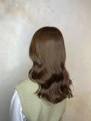 セミロング カラー 【透明感カラー】 harunaのヘアスタイル