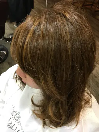 ミディアム 波川 幸功のヘアスタイル