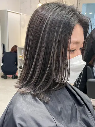 ミディアム 縮毛矯正 髪質改善寺坂雄飛💐のヘアスタイル