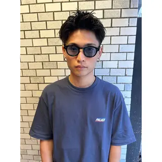 ショート パーマ メンズ 💈メンズ短髪特化 ✂︎伊藤大輝💈のヘアスタイル