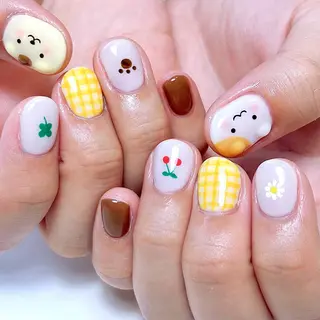 ネイル いちごパフェ ゆいのネイルデザイン