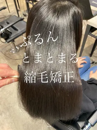 セミロング カラー パーマ 増子 祐太朗のヘアスタイル