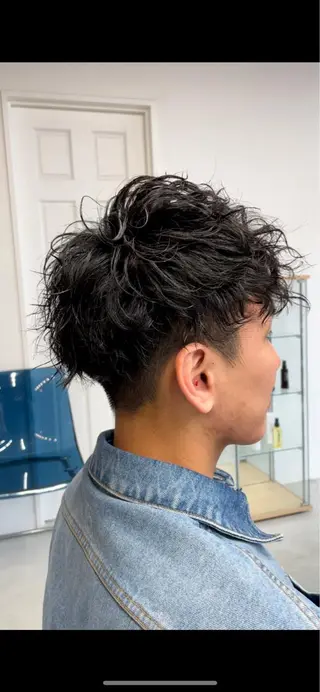 ショート パーマ メンズ クドウレイ fifth渋谷のヘアスタイル