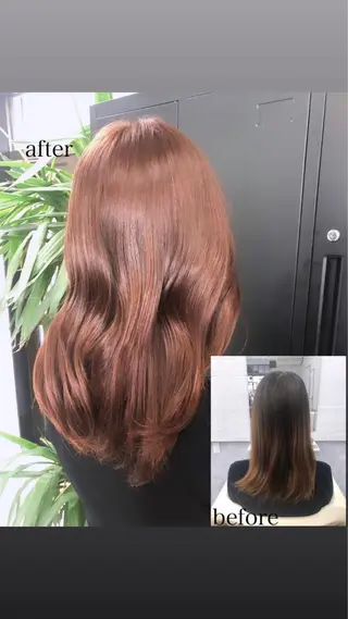 セミロング カラー 韓国ヘア🇰🇷 RYOTAのヘアスタイル