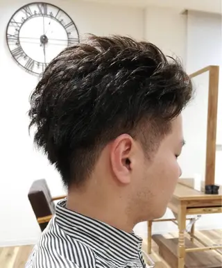 メンズ YASUHIRO グレージュ/メンズのヘアスタイル