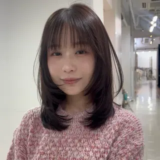 カラー 似合わせ透明感カラー ♡サツキのヘアスタイル