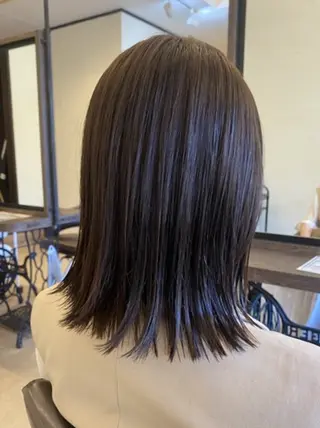 ミディアム カラー 土屋 夕貴のヘアスタイル