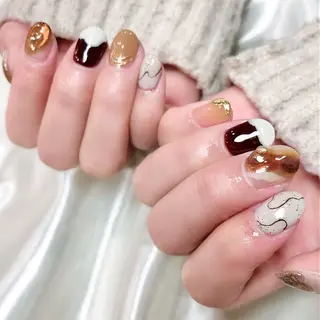 ショート カラー ネイル éclat エクラのネイルデザイン