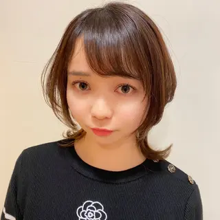 ミディアム ️ちば🩵JILLE 恵比寿 透明感カラーのヘアスタイル