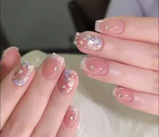 ネイル By moonネイル 🌷ワンホン/韓国風のネイルデザイン