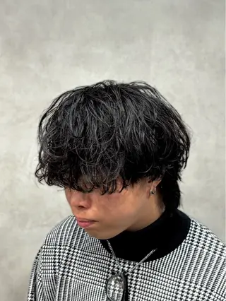 パーマ メンズ 毛流れ/シャドウ 🇰🇷AYATOのヘアスタイル