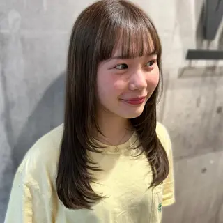 セミロング 韓国𝐻𝑎𝑖𝑟 🇰🇷🖤ハラのヘアスタイル