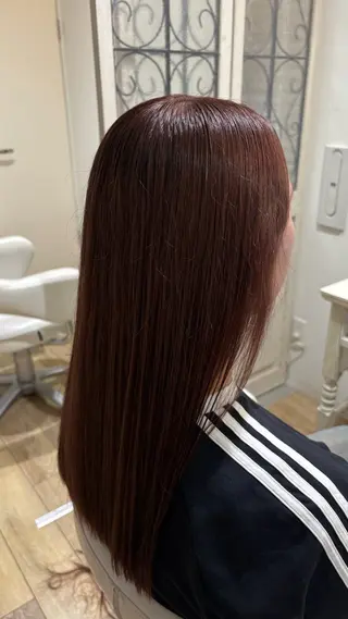 ミディアム カラー 似合わせ 顔周りYUUGAのヘアスタイル