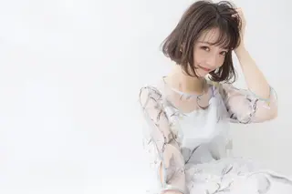 ミディアム ブリーチ毛でもできる 髪質改善縮毛MIHOのヘアスタイル