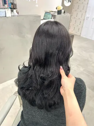 セミロング カラー ♡透明感/艶カラー /haruka♡のヘアスタイル