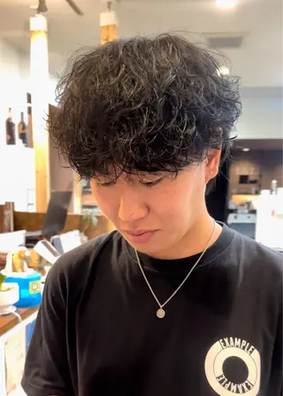 パーマ メンズ 年間2000名担当◎ パーマ職人/仲原佑樹のヘアスタイル