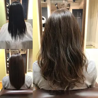 ロング カラー 今井 三智也のヘアスタイル