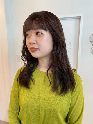セミロング カラー ichika/福岡 /透明感カラー🤎のヘアスタイル