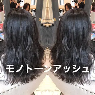 ミディアム カラー ヘアアレンジ レイヤー/ハイライト /立川/赤池宏隆のヘアスタイル