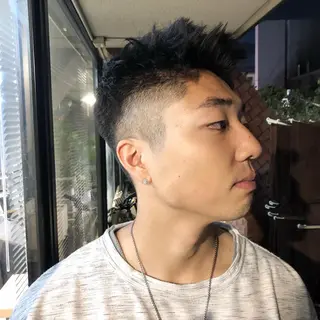 ヘアアレンジ メンズ ainico+所属・メンズ特化✂️栗原 侑也のヘアスタイル