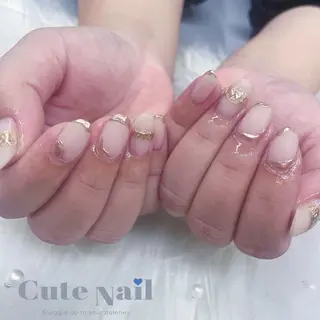 ネイル ️🫧もこ 艶感ネイル🫧のネイルデザイン